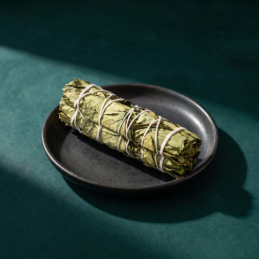 Lemon Balm & Peppermint Smudge Stick — Bright Herbal Smoke (4 in.) – ritual context