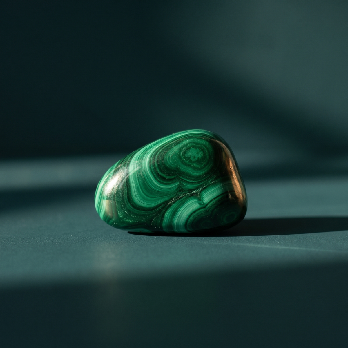 Malachite Tumbled Stone — Bold Transformation & Heart Protection – product view