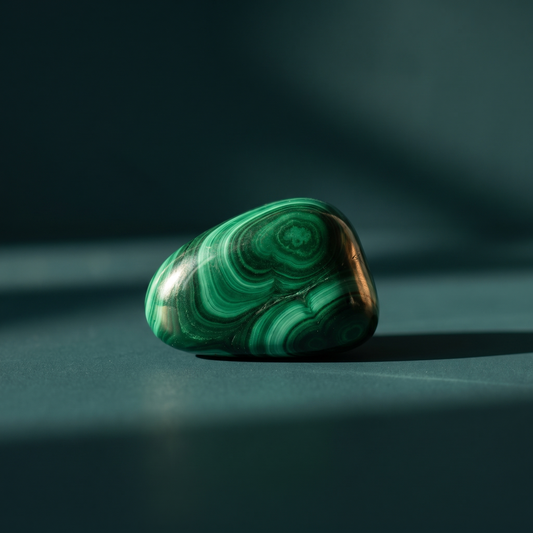 Malachite Tumbled Stone — Bold Transformation & Heart Protection – product view