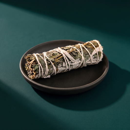 Mugwort & Organic White Sage Smudge Stick — Dream Work (4 in.) – ritual context