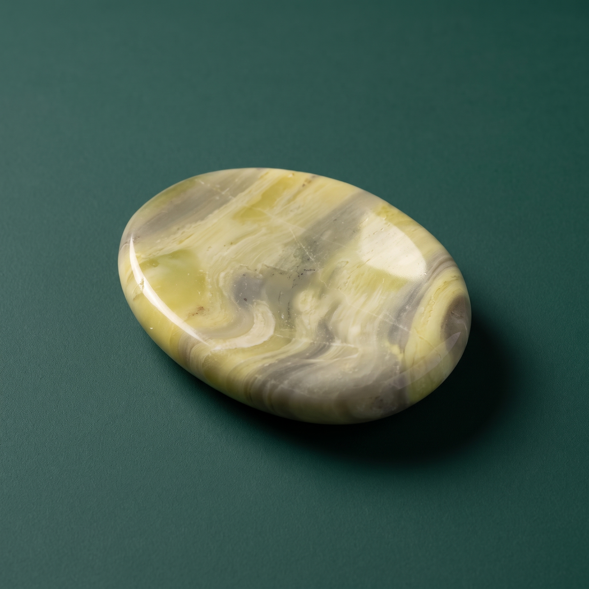 Serpentine Comfort Stone — Ancient Earth Wisdom in Your Palm – product only
