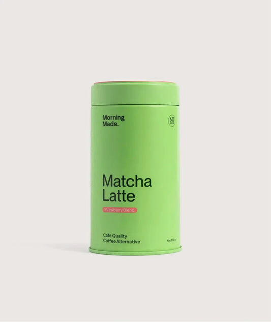 Pouch of Morning Made Strawberry Matcha Latte blend