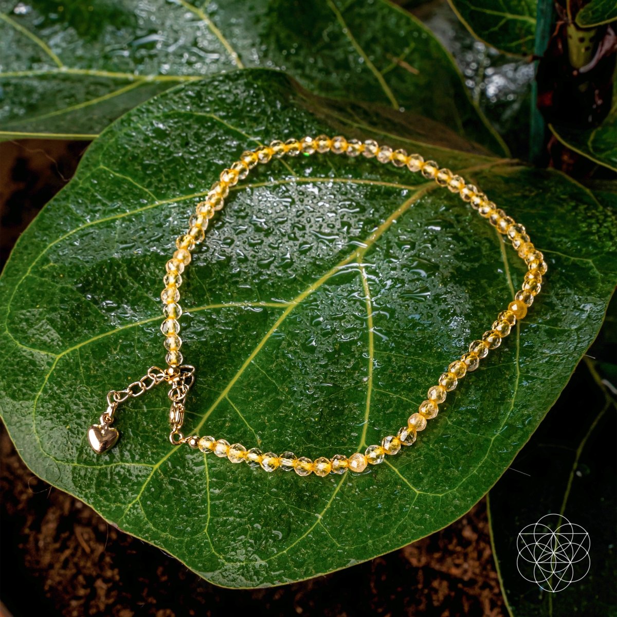 The Abundance Anklet — Citrine Anklet for Prosperity