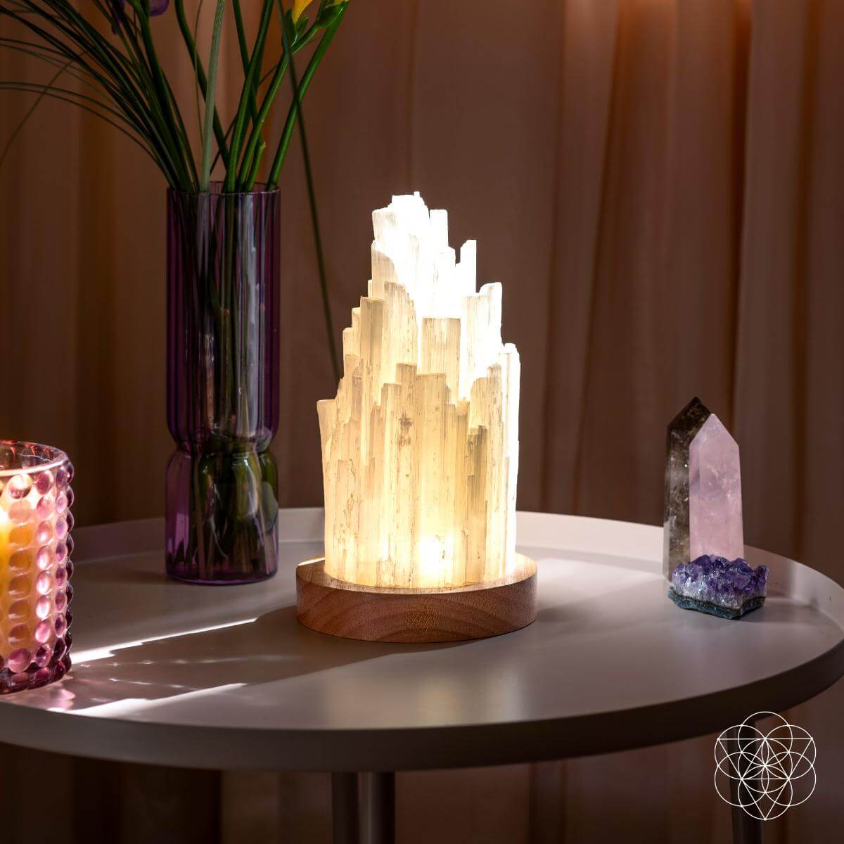 Cleanse-All Selenite Lamp — 2 Pounds of Moroccan Liquid Light