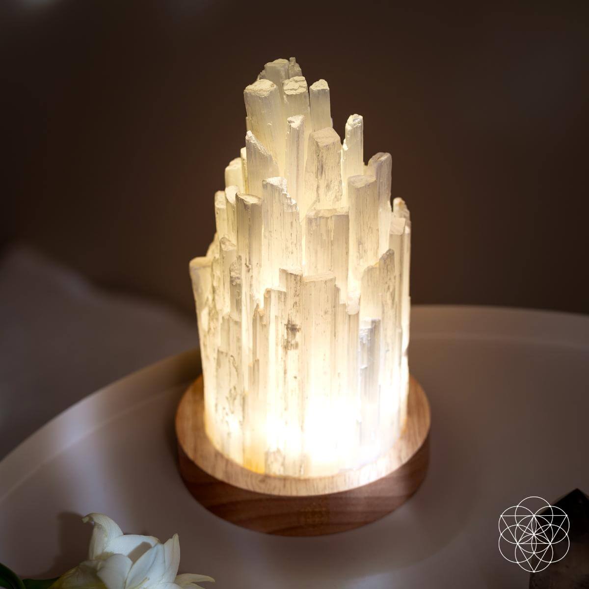 Cleanse-All Selenite Lamp — 2 Pounds of Moroccan Liquid Light