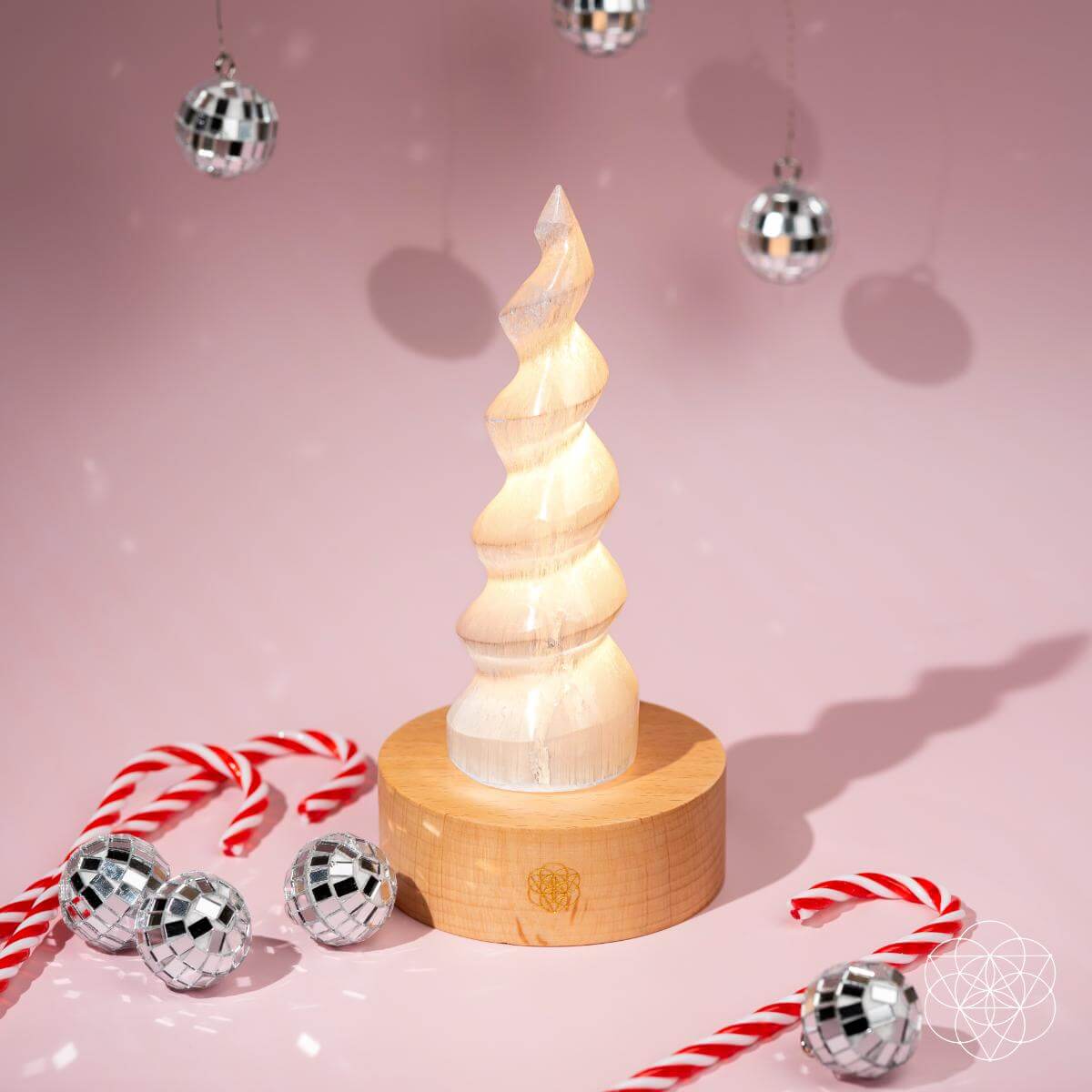 Therapy by Light — Selenite Flame Lamp With Color Therapy