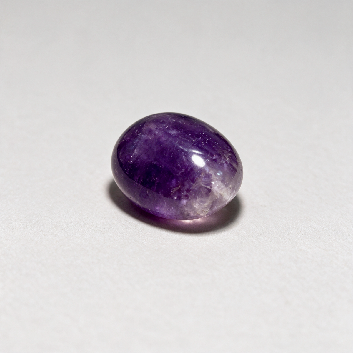 Amethyst Tumbled Pocket Stone — Calm Mind & Intuition Crystal – product view