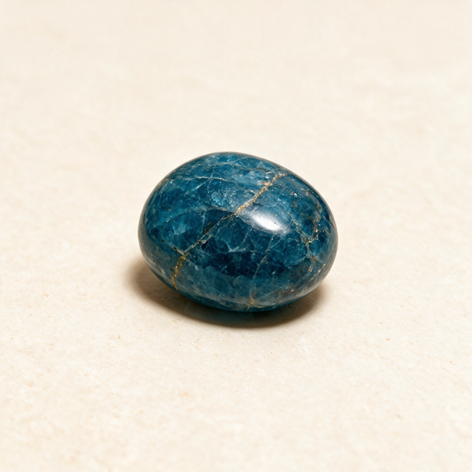 Blue Apatite Tumbled Stone — Clarity & Creative Focus – product view