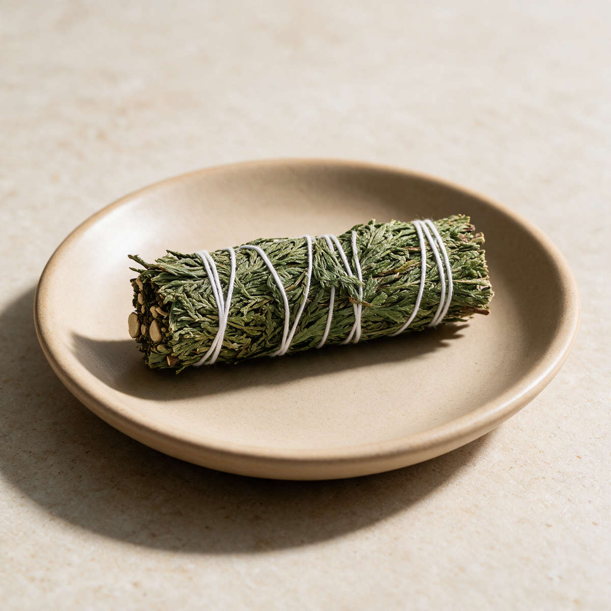 Cedar Smudge Stick — Fresh Grounding Cleansing Bundle (4 in.) – ritual context