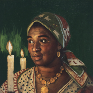 Illustrated portrait of Liv Amara Sonnborn, one of the Temple's editorial quills